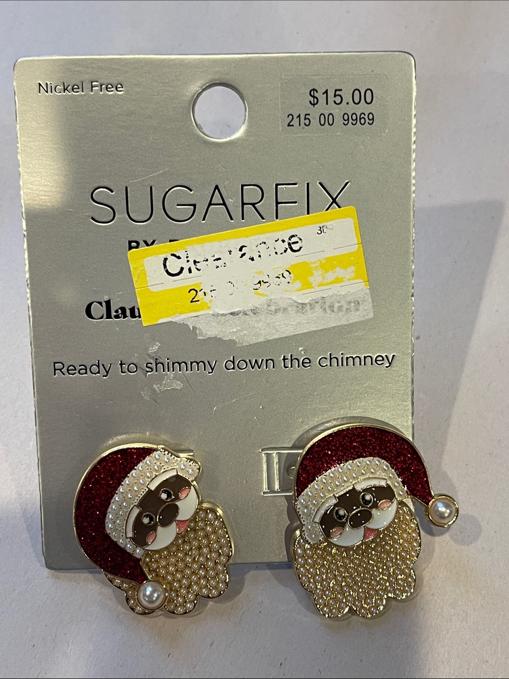 BaubleBar Gold Scalloped Textured Clip-On Earrings nickel free